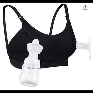 Hands free pumping bra